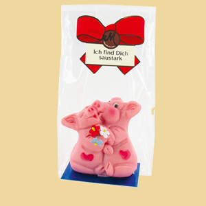 Küssende Marzipanschweine