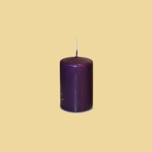Kerzenstumpen 60x40mm brombeer