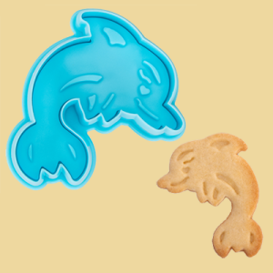 Delfin Keksausstecher mit Auswerfer 6,5cm