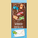Schokolade Täfelchen mit Geldfach Wunscherfüller