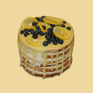 Naked Cake Torte 18cm extrahoch mit Früchten (je nach Saison)