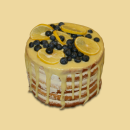 Naked Cake Torte 18cm extrahoch mit Früchten (je...