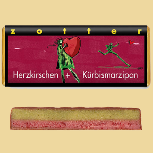Zotter Herzkirschen + Kürbismarzipan