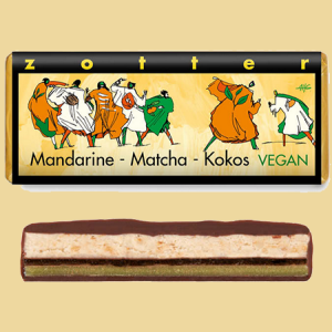 Zotter Mandarine - Matcha - Kokos vegan