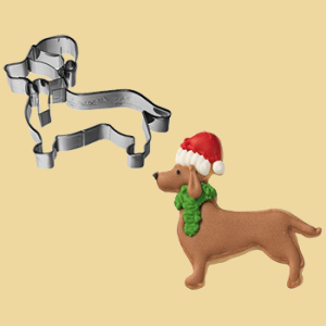 Weihnachtsdackel Keksausstecher 7cm