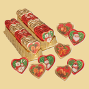 Pralinenherz mit Weihnachtsmotiv 8 versch. Motive