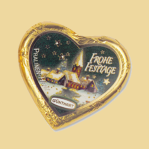 Pralinenherz Frohe Festtage