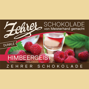 Zehrer Himbeergeist Schokolade Zartbitter