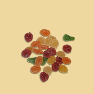Gezuckerte Gelee Früchte