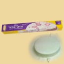 Tortendecke weiss ausgerollter Rollfondant...