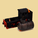 Lokomotive für Räucherkegel