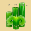 Lotuskerze grün 18cm