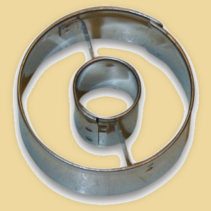 Rund Keksausstecher mit Loch 48mm