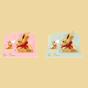 Lindt Du bist Gold wert Goldhase Groß & Klein 2 Motive