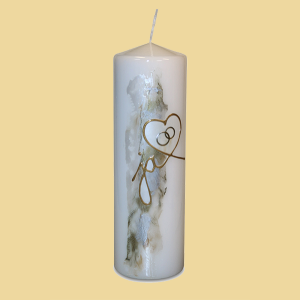 Hochzeitskerze Ja gold 250x80mm 