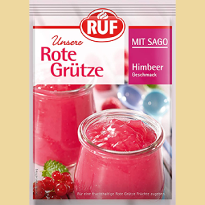 Rote Grütze Himbeer Geschmack mit Sago 120g