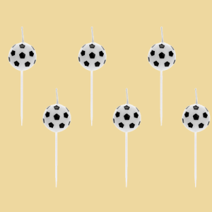Fussball Geburtstagskerzen 6er