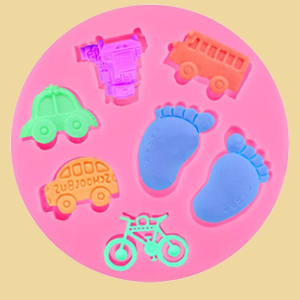 Baby Silikonmodel Füße, Auto und mehr