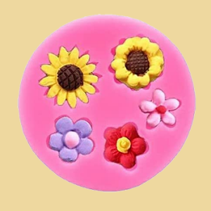 Blumen & Margerite Silikonmodel 5er