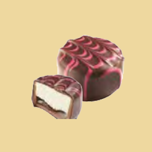 Lamponi Vanillecheesecake Praline mit Himbeermarmelade per 100g