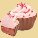 Erdbeer  Cupcake Praline per 100g