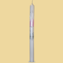 Taufkerze Zur Taufe Alpha Omega rosa/silber
