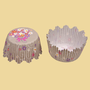 Blumenstrauß Papierbackförmchen maxi