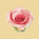 Feinzucker Rose rosa 40mm