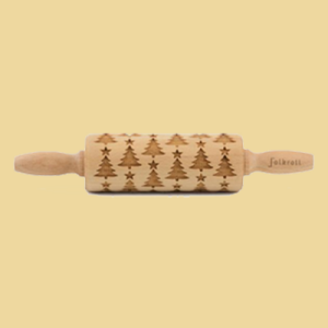Motiv Teigrolle Christbäume 23cm