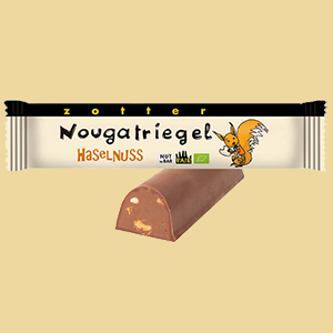 Zotter Nougatriegel Haselnuss