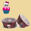 Monster High Cupcake Papierbackförmchen ø 7x3cm