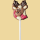 Schokolade Lolli Elch mit Schal