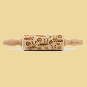 Motiv Teigrolle Raupen 23cm