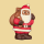 Weihnachtsmann mit Sack & Teddy Schokoladefigur