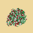 Zuckerperlen Weihnachtsmix rot, grün & weiss 7mm