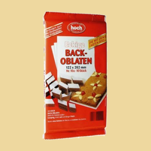 Backoblaten 122x202mm 10er.
