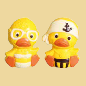 Piraten Ente 2 versch. Motive gelb