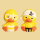 Piraten Ente 2 versch. Motive gelb