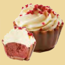 Beeren Cheesecake Cupcake Praline "Red Velvet"...