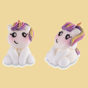 Einhorn Zuckerfigur 3cm 2 versch. Motive