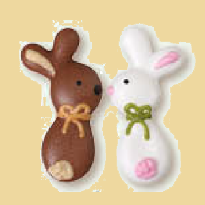 Osterhase weiss oder braun Zuckerfigur
