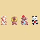 Tiger, Löwe, Affe oder Pandabär Zuckerfigur