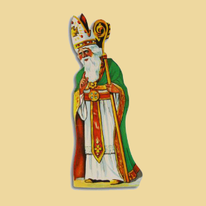 Nikolorelief Nikolausaufleger grün groß