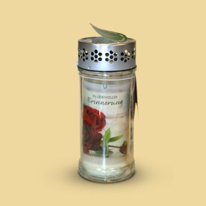 Natur Glaslaterne Brillant Rose