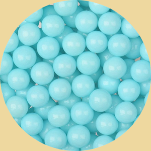 Zuckerperlen hellblau 8mm