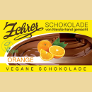 Zehrer vegane VM Schokolade mit Orangengeschmack