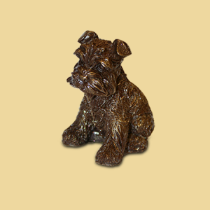 Schnauzer Schokoladefigur