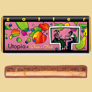 Zotter Utopia Wein + Obst Schokolade