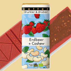 Zotter Drunter & Drüber Erdbeer + Cashew