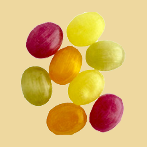 Zuckerfreie Früchtemischung Zuckerln/Bonbons